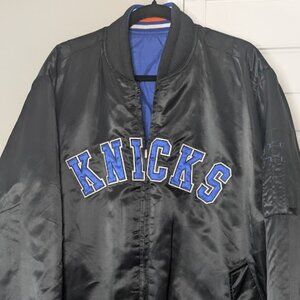 Mitchell & Ness Hardwood Classics New York Knicks Reversible Jacket – Black/Blue